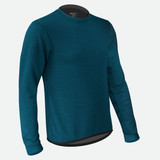 Aero Tech Men's Merino Wool Base Layer in Teal Off Front View