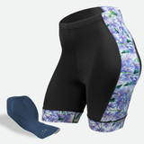 Plus Size Women's Purple Flower Liddy Short Icon Plus Size Women's Purple Flower Liddy Short Icon