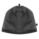 Charcoal Merino Wool Cycling Beanie Relaxed View Charcoal Merino Wool Cycling Beanie Relaxed View
