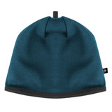 Teal Merino Wool Cycling Beanie Relaxed View Teal Merino Wool Cycling Beanie Relaxed View