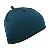 Teal Merino Wool Cycling Beanie Right Side View Teal Merino Wool Cycling Beanie Right Side View