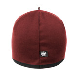 Rust Merino Wool Cycling Beanie Back View Rust Merino Wool Cycling Beanie Back View