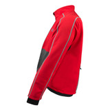Cycling Soft Shell Jacket for Men in Red Side View Cycling Soft Shell Jacket for Men in Red Side View