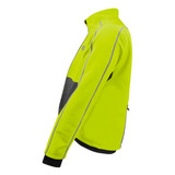 Cycling Soft Shell Jacket for Men in Safety Yellow Side View Cycling Soft Shell Jacket for Men in Safety Yellow Side View
