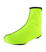 Aero Tech USA Cycling Shoe Cover in Safety Yellow Off Side View Aero Tech USA Cycling Shoe Cover in Safety Yellow Off Side View