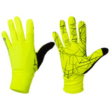 High Visibility Safety Yellow Lightweight Silicone Palm Full Finger Cycling Gloves High Visibility Safety Yellow Lightweight Silicone Palm Full Finger Cycling Gloves