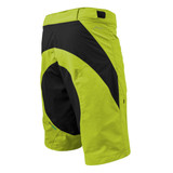Safety Yellow Off Back View of the ELITE MTB Short for Men