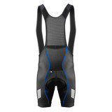 Men's Elite Cycling Bib-Shorts in royal blue stitching back Men's Elite Cycling Bib-Shorts in royal blue stitching back