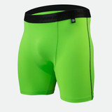 Aero Tech Performance Underwear Lime Green Off Front View Shorts|bright green|primary Aero Tech Performance Underwear Lime Green Off Front View Shorts|bright green|primary
