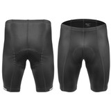 Front and Back View of the Men's Top Shelf Padded Bike Shorts Front and Back View of the Men's Top Shelf Padded Bike Shorts