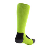 Aero Tech Compression Socks Safety Yellow Side View Aero Tech Compression Socks Safety Yellow Side View
