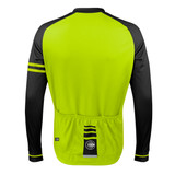 Aero Tech Classic Thermal Back View in Safety Yellow and Black Aero Tech Classic Thermal Back View in Safety Yellow and Black