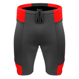 Red Gel Touring Padded Cycling Short Front View