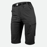 Women's Pedal Pusher Capris Black Front Women's Pedal Pusher Capris Black Front