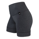 Women's 5 Inch Thrive Unpadded Supplex Fitness Shorts heather gray side