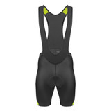 Men's All Day Cycling Bib-Shorts in Safety Yellow Front View Men's All Day Cycling Bib-Shorts in Safety Yellow Front View