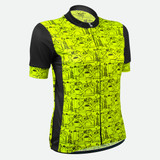 Women's Motivate Fierce Cycling Jersey Off Front View Women's Motivate Fierce Cycling Jersey Off Front View