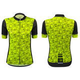 Women's Motivate Fierce Cycling Jersey Front and Back View Women's Motivate Fierce Cycling Jersey Front and Back View