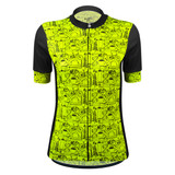 Women's Motivate Fierce Cycling Jersey Front View Women's Motivate Fierce Cycling Jersey Front View
