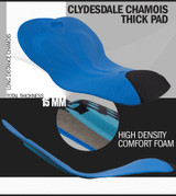 Clydesdale Replacement Cycling Chamois Pad Inside View