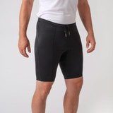 Motion Black Padded Cycling Shorts Front View Model Motion Black Padded Cycling Shorts Front View Model