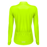 Women's Safety Yellow Swift Long Sleeve Jersey Back View
