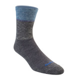 Venture Merino Wool Cycling Sock in Blue Off Front View Venture Merino Wool Cycling Sock in Blue Off Front View
