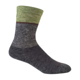 Venture Merino Wool Cycling Sock in Avocado Side View Venture Merino Wool Cycling Sock in Avocado Side View