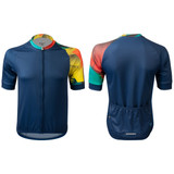 Men's Storm Peloton Cycling Jersey Front and Back View Men's Storm Peloton Cycling Jersey Front and Back View