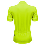 Women's Swift Short Sleeve Safety Yellow Cycling Jersey Safety Yellow Back View