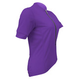 Women's Swift Short Sleeve Purple Cycling Jersey Off Side View
