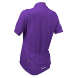 Women's Swift Short Sleeve Purple Cycling Jersey Off Back View