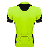 Men's Descend Cycling Jersey in Safety Yellow Back
