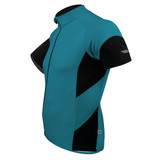 Men's Descend Cycling Jersey in Teal Side Men's Descend Cycling Jersey in Teal Side