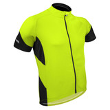 Men's Descend Cycling Jersey in Safety Yellow Off Front Men's Descend Cycling Jersey in Safety Yellow Off Front