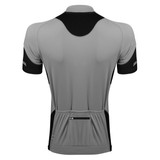 Men's Descend Cycling Jersey in Charcoal Back View Men's Descend Cycling Jersey in Charcoal Back View