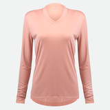 Women's Rose Eclipse Sun Protection Cycling Shirt|rose|primary