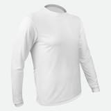 Men's White Eclipse Sun Protection Cycling Shirt Off Front View Men's White Eclipse Sun Protection Cycling Shirt Off Front View