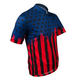 Men's Old Glory USA Cycling Jersey Side View Men's Old Glory USA Cycling Jersey Side View