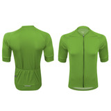 Men's Summer Green Cycle USA Sun Protection Cycling Jersey Front and Back View Men's Summer Green Cycle USA Sun Protection Cycling Jersey Front and Back View