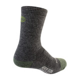 Woolie Bolie Merino Wool Heavy Weight Charcoal Socks Off Back View Woolie Bolie Merino Wool Heavy Weight Charcoal Socks Off Back View