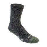 Woolie Bolie Merino Wool Heavy Weight Charcoal Socks Off Front View Woolie Bolie Merino Wool Heavy Weight Charcoal Socks Off Front View