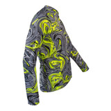 Men's Hydro Dip Long Sleeve Cycling Jersey Side View Men's Hydro Dip Long Sleeve Cycling Jersey Side View