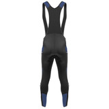 Men's Navy All Day Stretch Fleece Padded Cycling Bib-Tights Back View Men's Navy All Day Stretch Fleece Padded Cycling Bib-Tights Back View