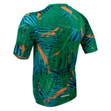 Men's Tropical Print Peloton Bike Jersey Off Back View Men's Tropical Print Peloton Bike Jersey Off Back View