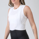 Women's Honeycomb Cycling Base Layer Front View Model Women's Honeycomb Cycling Base Layer Front View Model