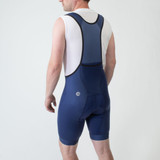 Men's Canyon Bib Navy on model back Men's Canyon Bib Navy on model back