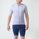 Men's Canyon Bib Navy on model front with jersey Men's Canyon Bib Navy on model front with jersey