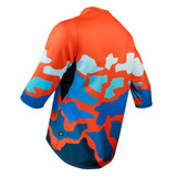 Men's Orange and Blue Tectonic Plates MTB Jersey Off Back View Men's Orange and Blue Tectonic Plates MTB Jersey Off Back View
