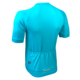 Scuba Blue Basic Cycling Jersey Off Back View
